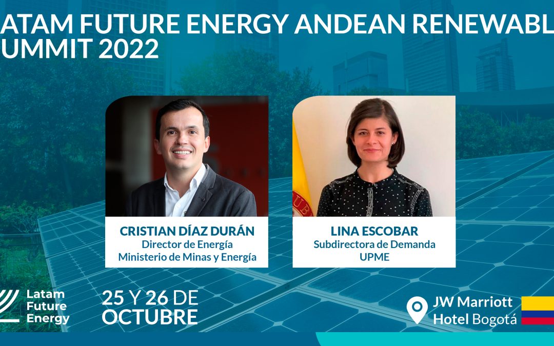 Líderes del sector público participarán en el evento de Latam Future Energy en Colombia