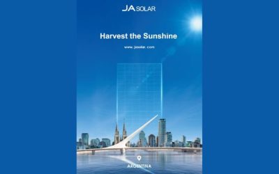 JA Solar desembarca en Argentina para terminar de consolidarse en Latinoamérica